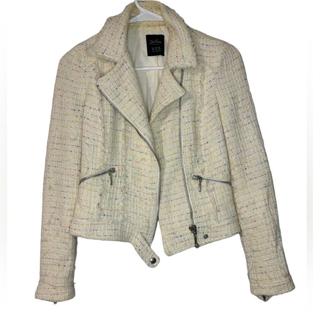 ZARA TRATALUC COLLECTION GORGEOUS SHORT SIDE GATHERED ZIPPED JACKET